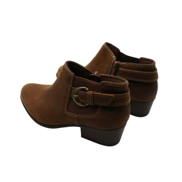 Clarks Womens Adreena Field Leather Stretch Booties - Picture 7 of 8